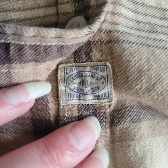 LRL Lauren Ralph Lauren Shirt Womens M Brown Plaid Button Up Camping Western - Picture 4 of 10